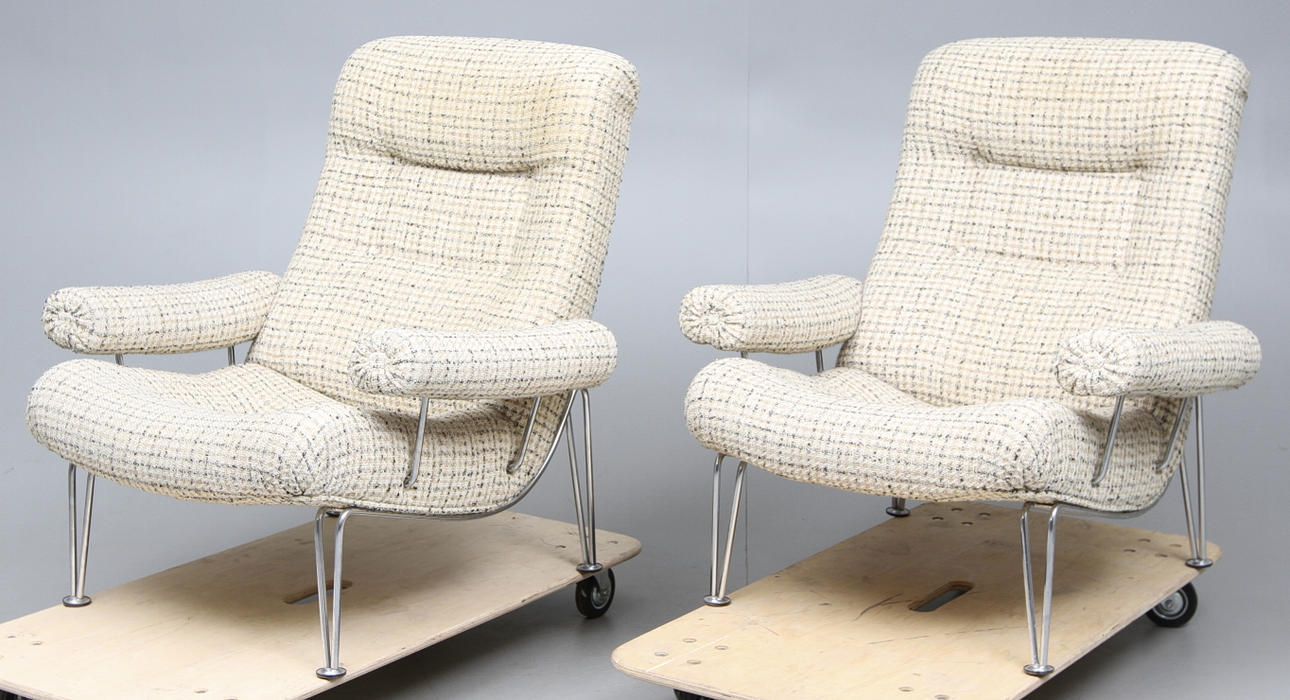 FÅTÖLJER, ett par, Bröderna Andersson, 1960-70 tal.