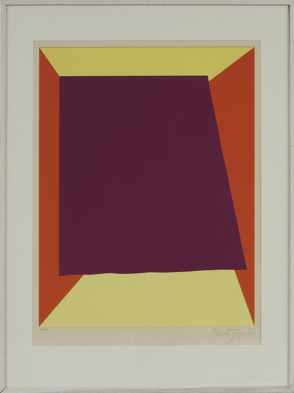 RICHARD MORTENSEN. Litografi, signerad, daterad 74 och numrerad 68/100.