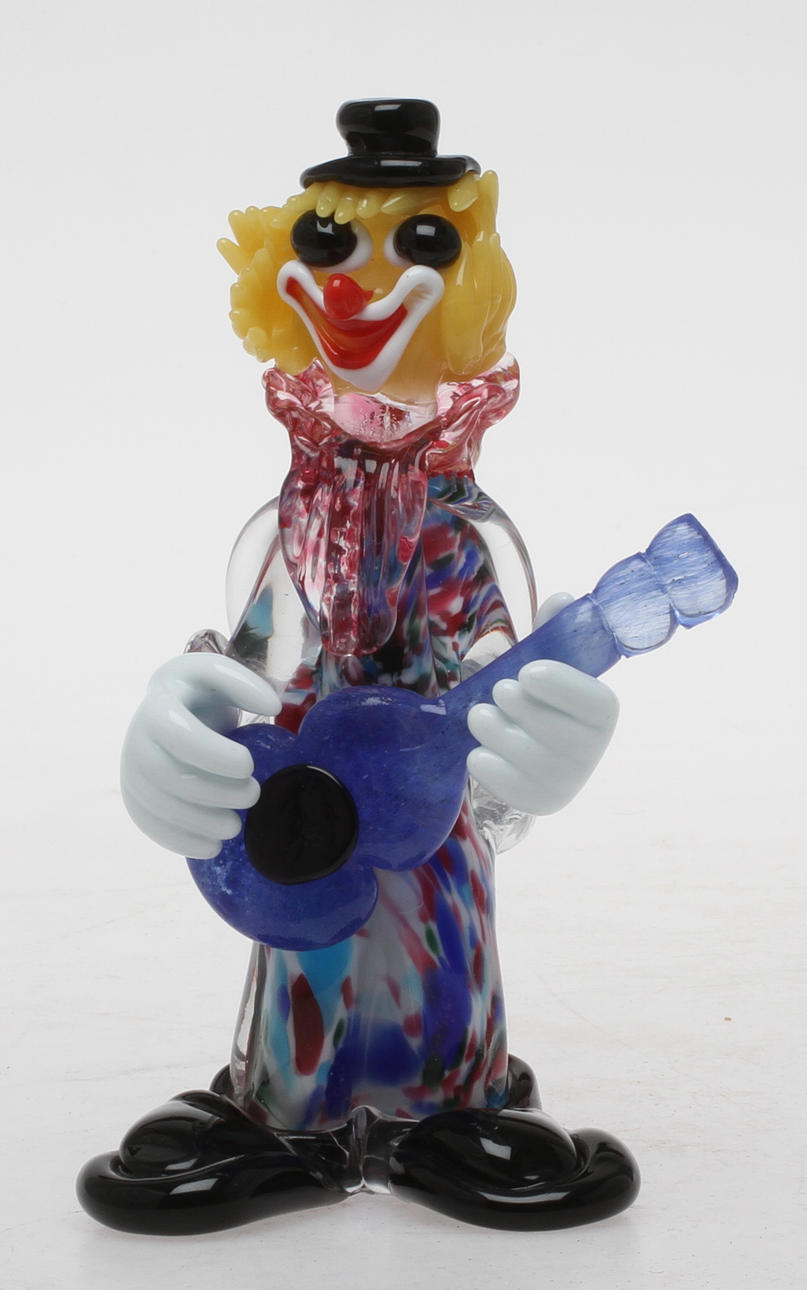FIGURIN, glas, Murano Italien, 1900-tal.