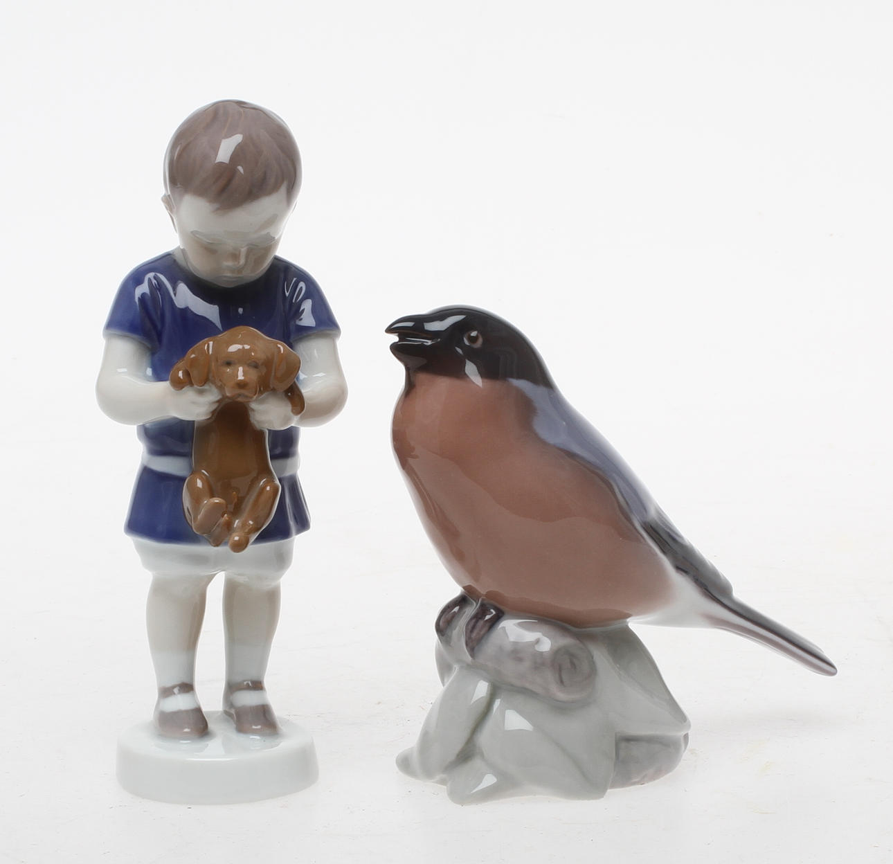 FIGURINER 2 st, porslin, Bing & Gröndahl.