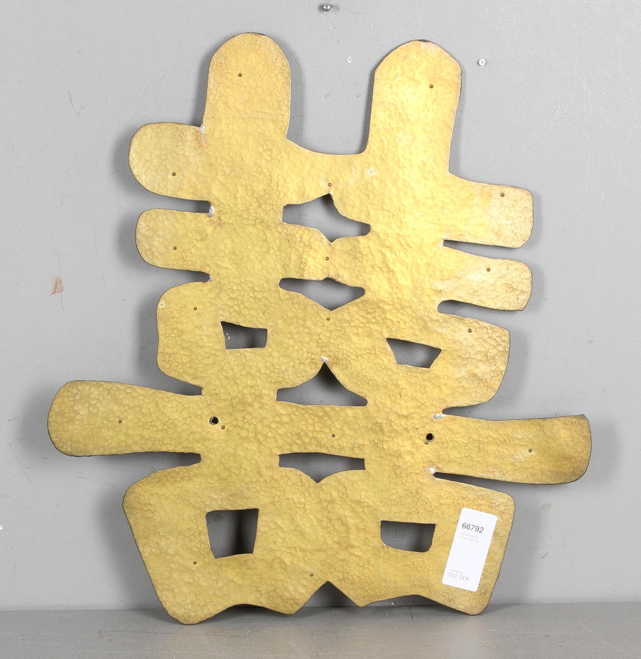 VÄGGDEKOR, metall, 1900-tal.