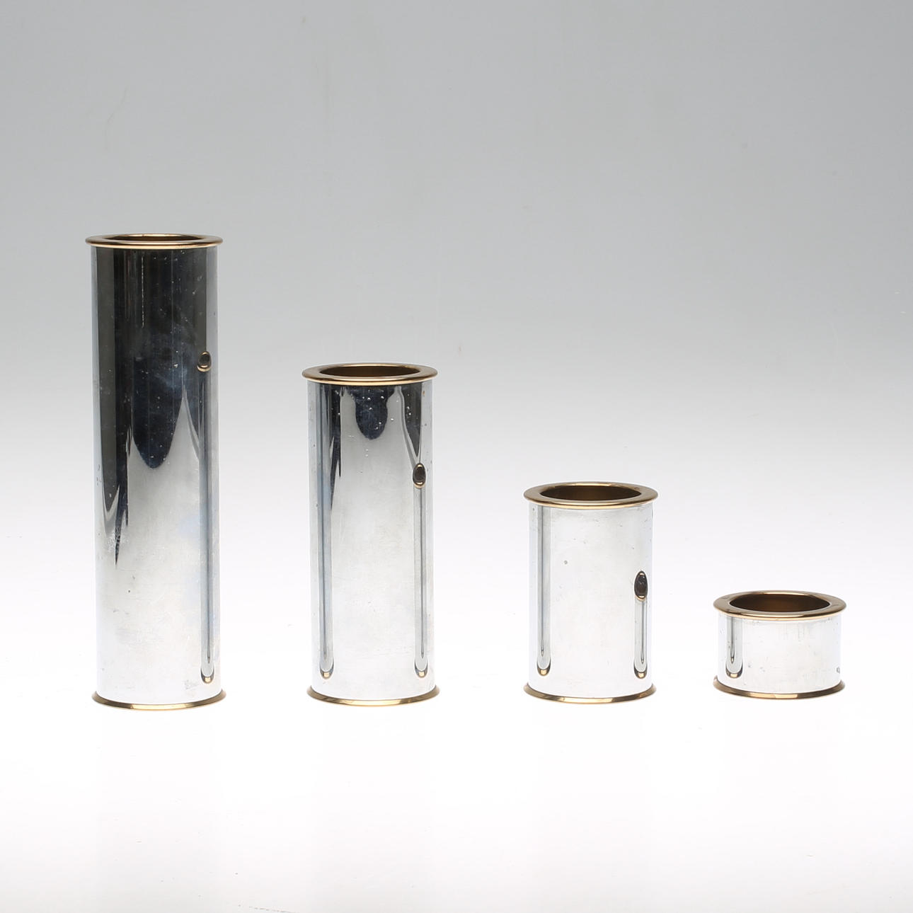 CANDLESTICKS, 4 pcs., "Cylinder 2000", Staffan Engelsson.