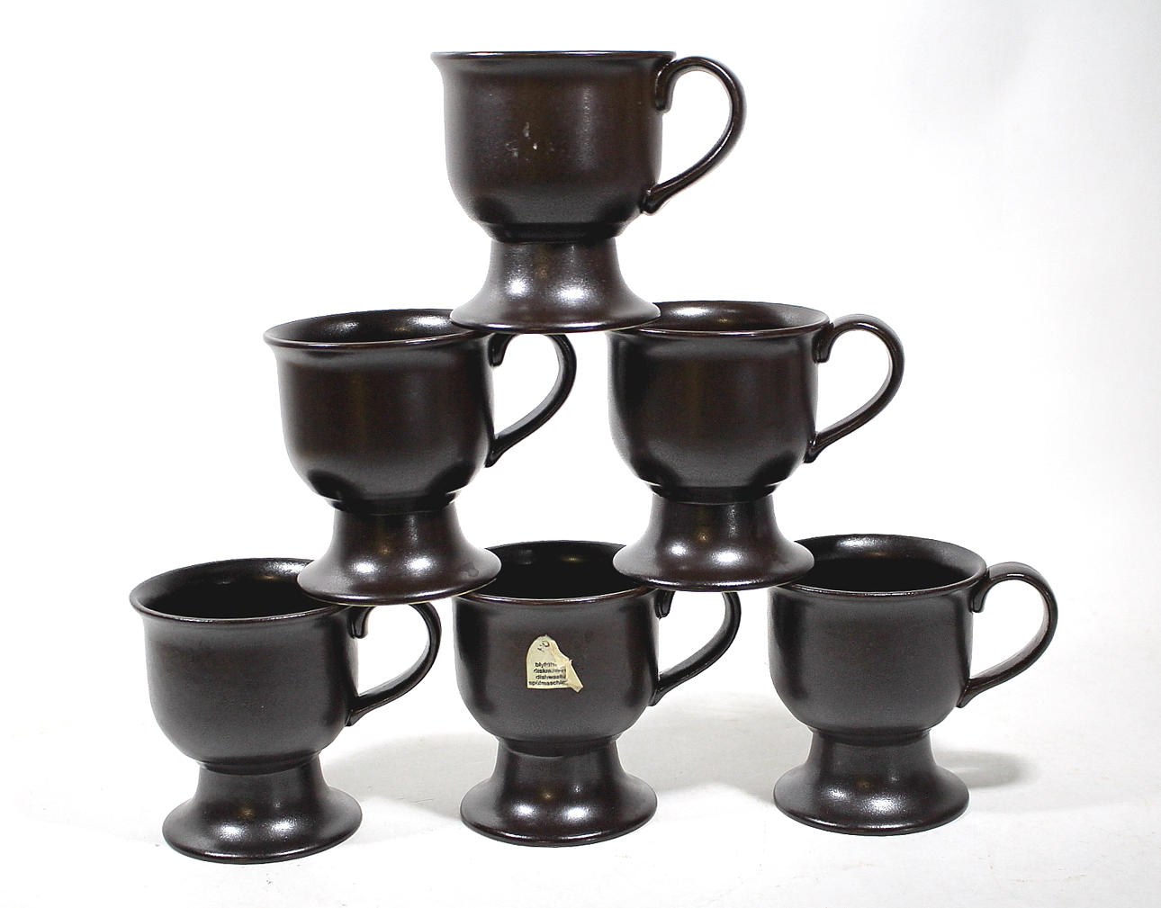 TEMUGGAR, 6 Stück, Steingut, Höganäs.