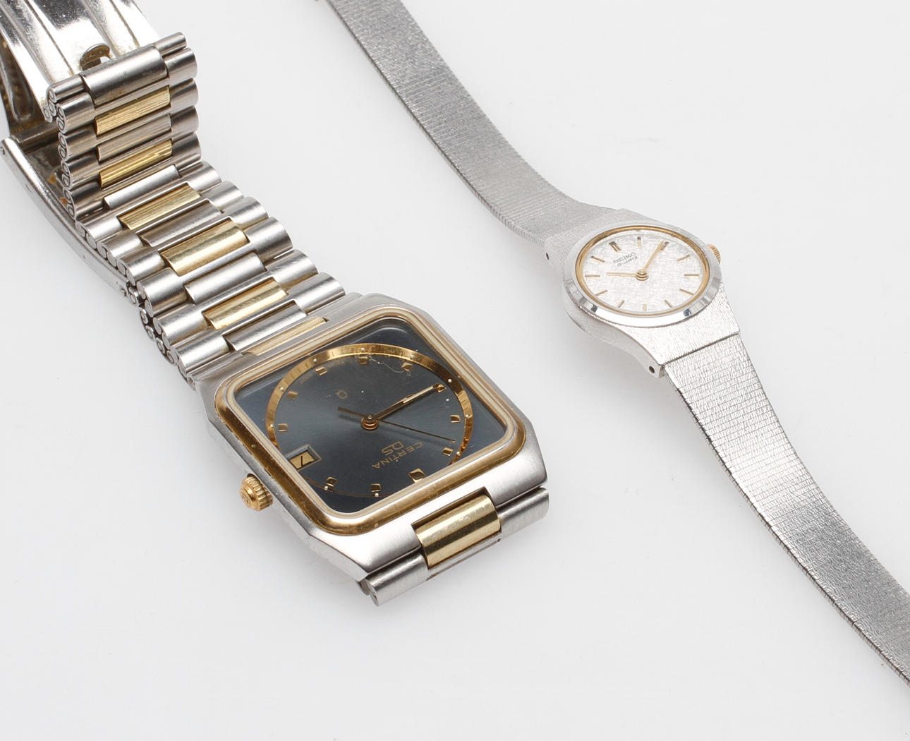 ARMBANDSUR, 2 st, stål, Certina DS samt Seiko.