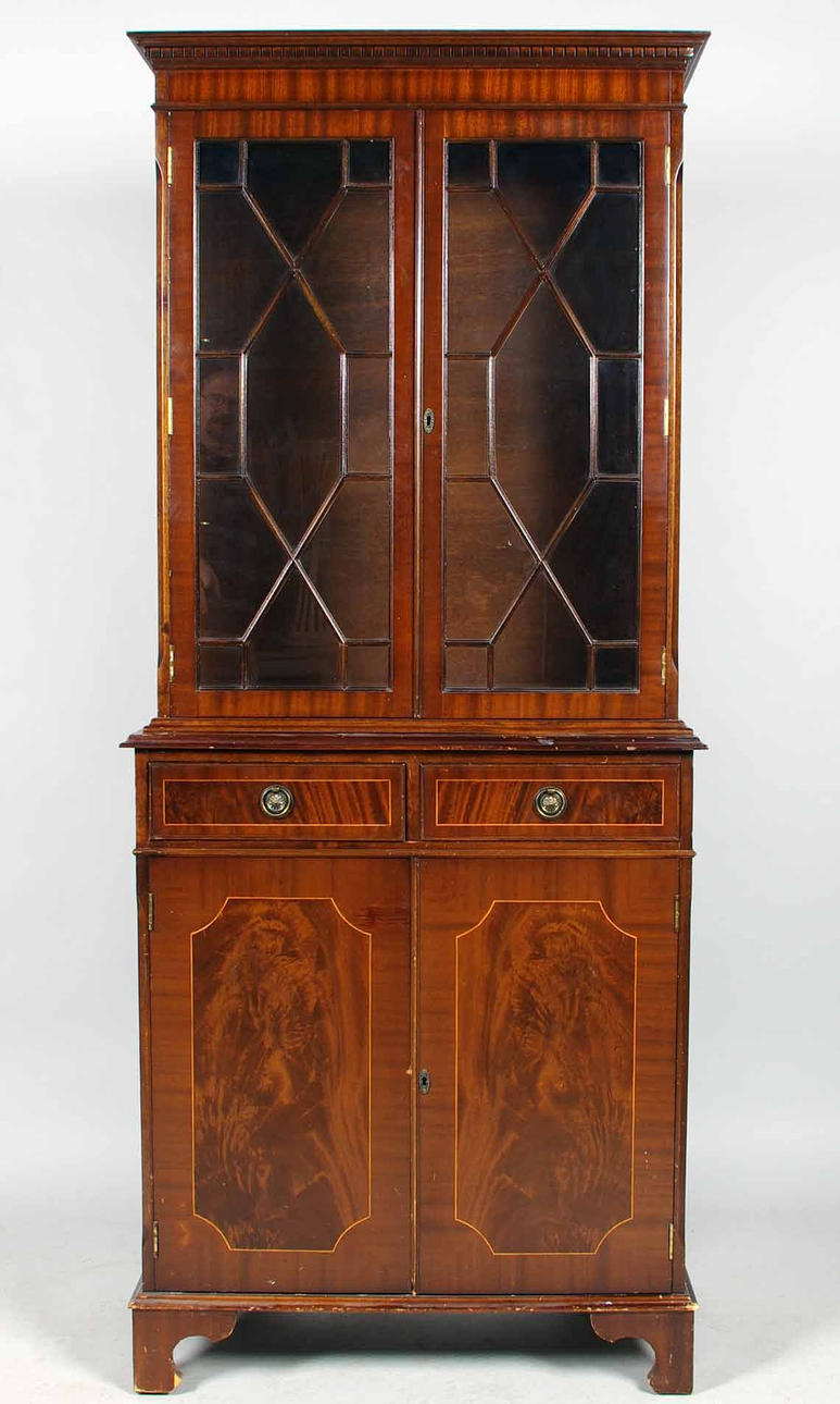 VITRINSKÅP, mahogny, engelsk stil.