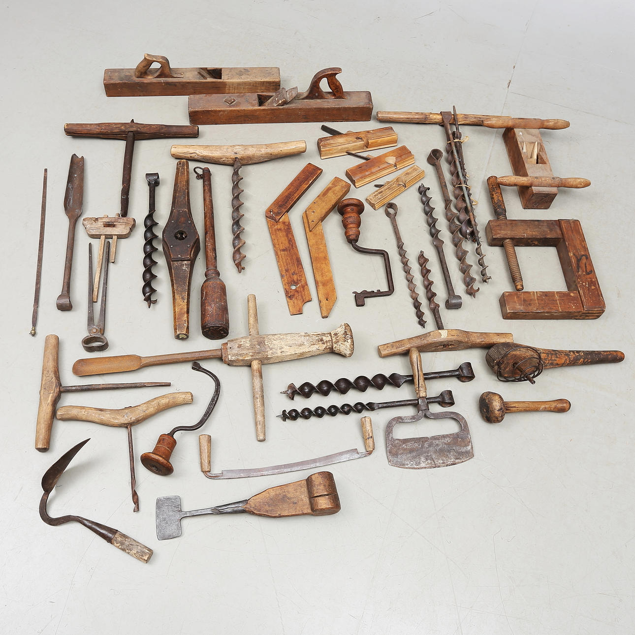 A Collection OF TOOLS and TOOLS, common folk, mostly 19th century.
