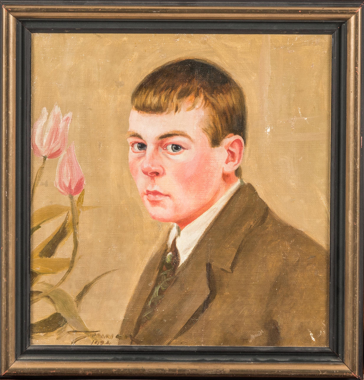 ATTRIBUTED TO GUNNAR WALLENTIN. Self-portrait, oil on canvas, signed ...