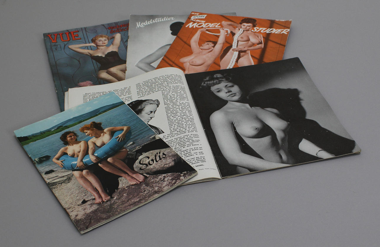 PARTI EROTICA (5). Bl a VUE, Mon Paris och Modelstudier (Eldorado), 1950-tal.