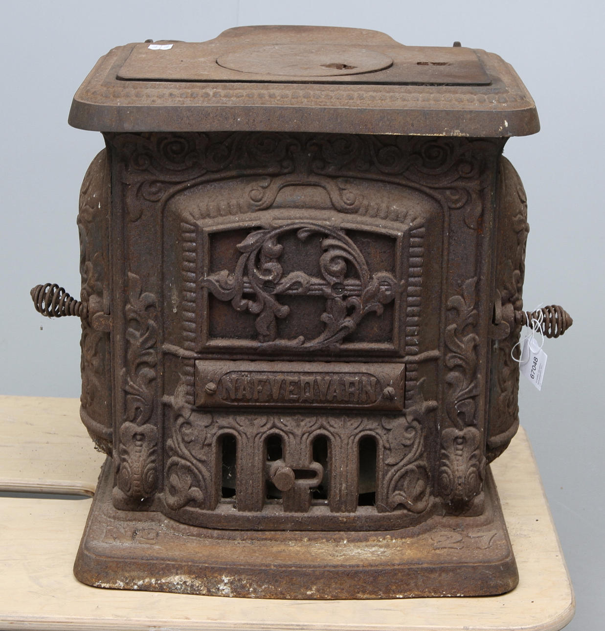 KAMIN, gjutjärn, Näfverqvarn No 27.