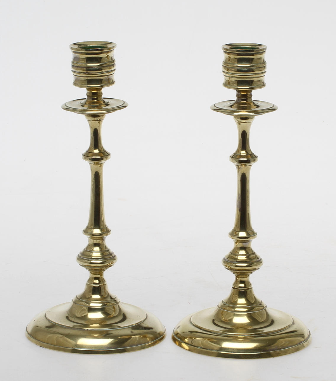 LJUSSTAKAR, 1 par, mässing, Westerås Metallfabrik.