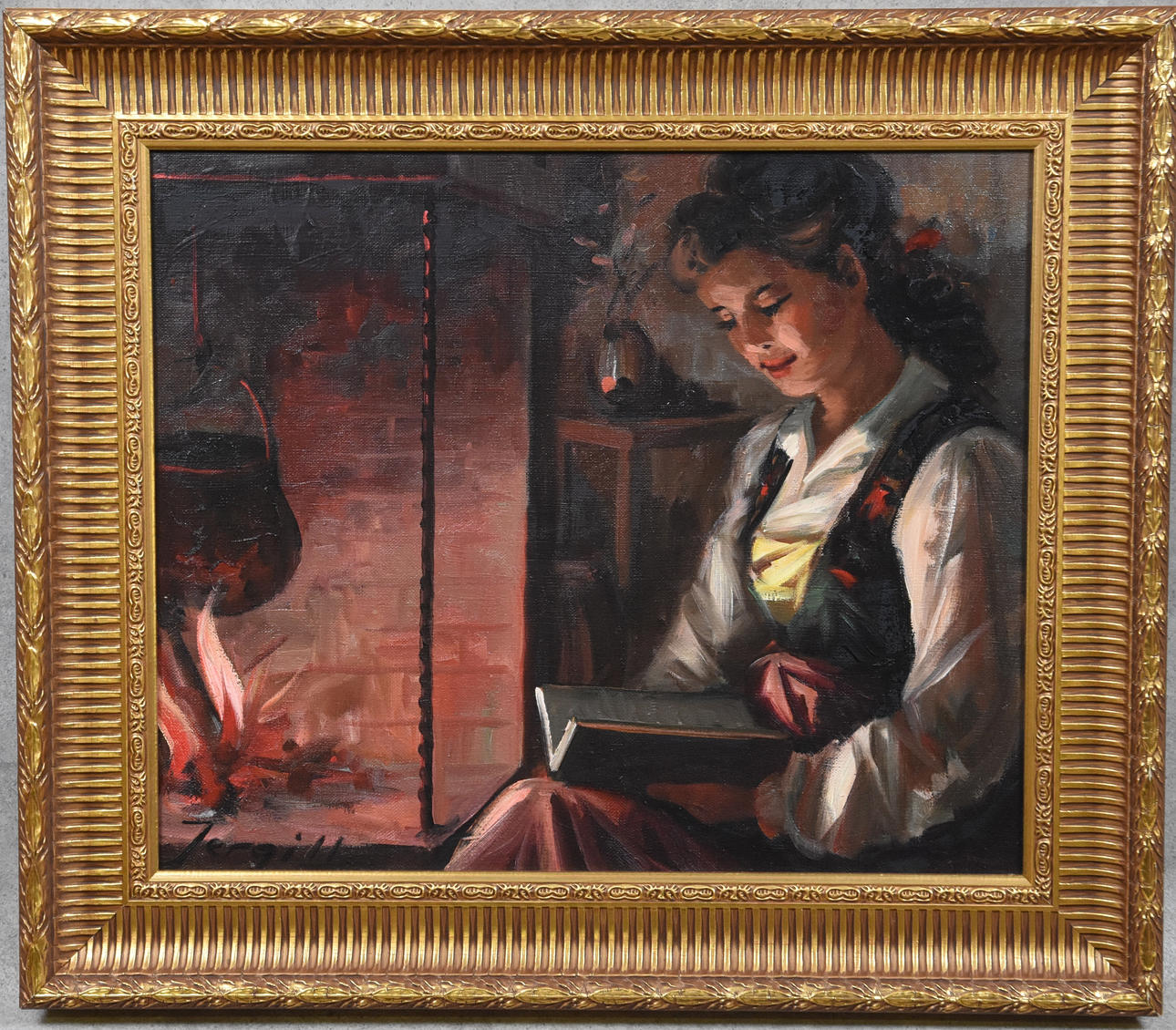 THORLEIF JERGILL. oil on canvas signed.