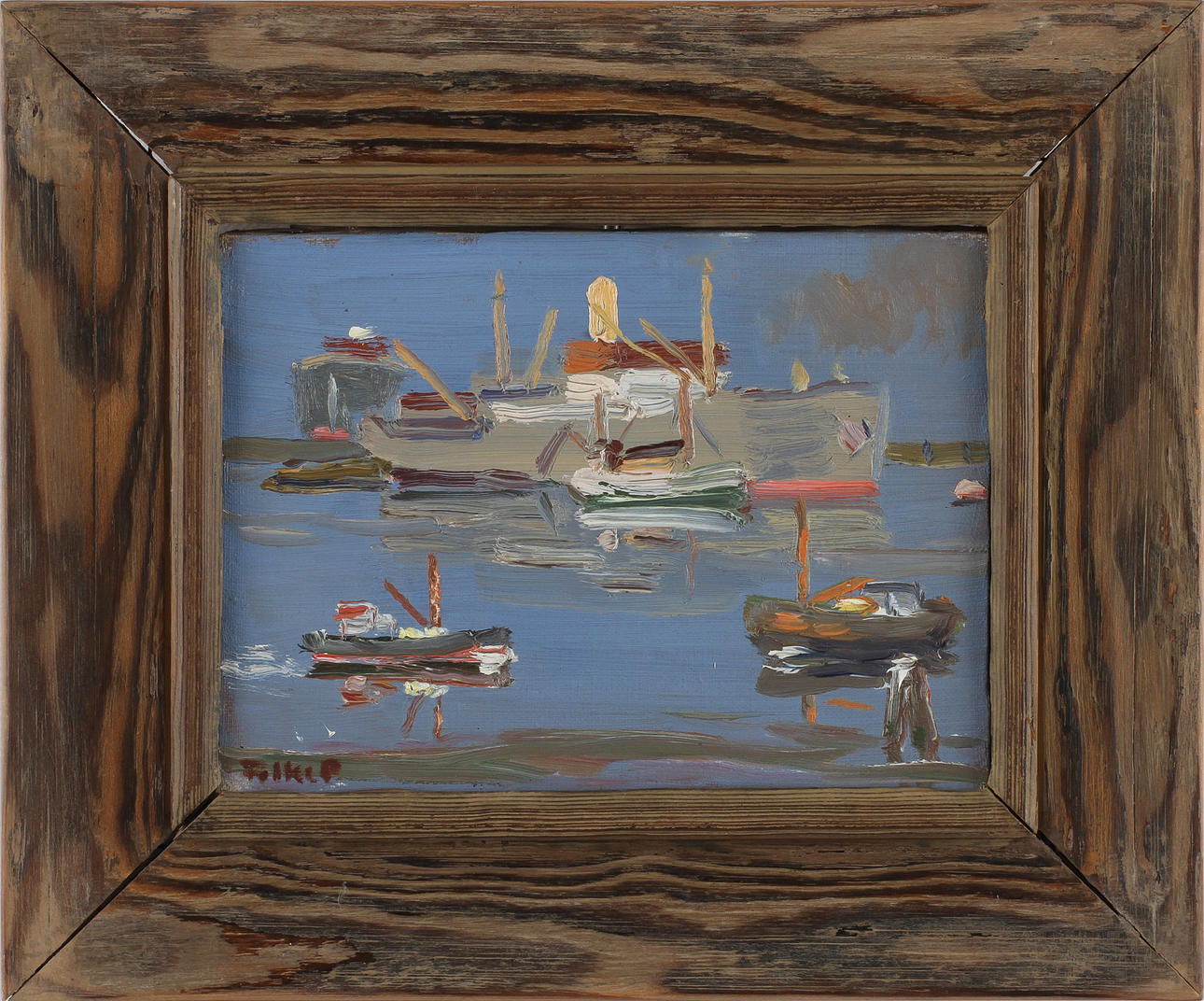 FOLKE PERSSON. Olja på duk, signerad.