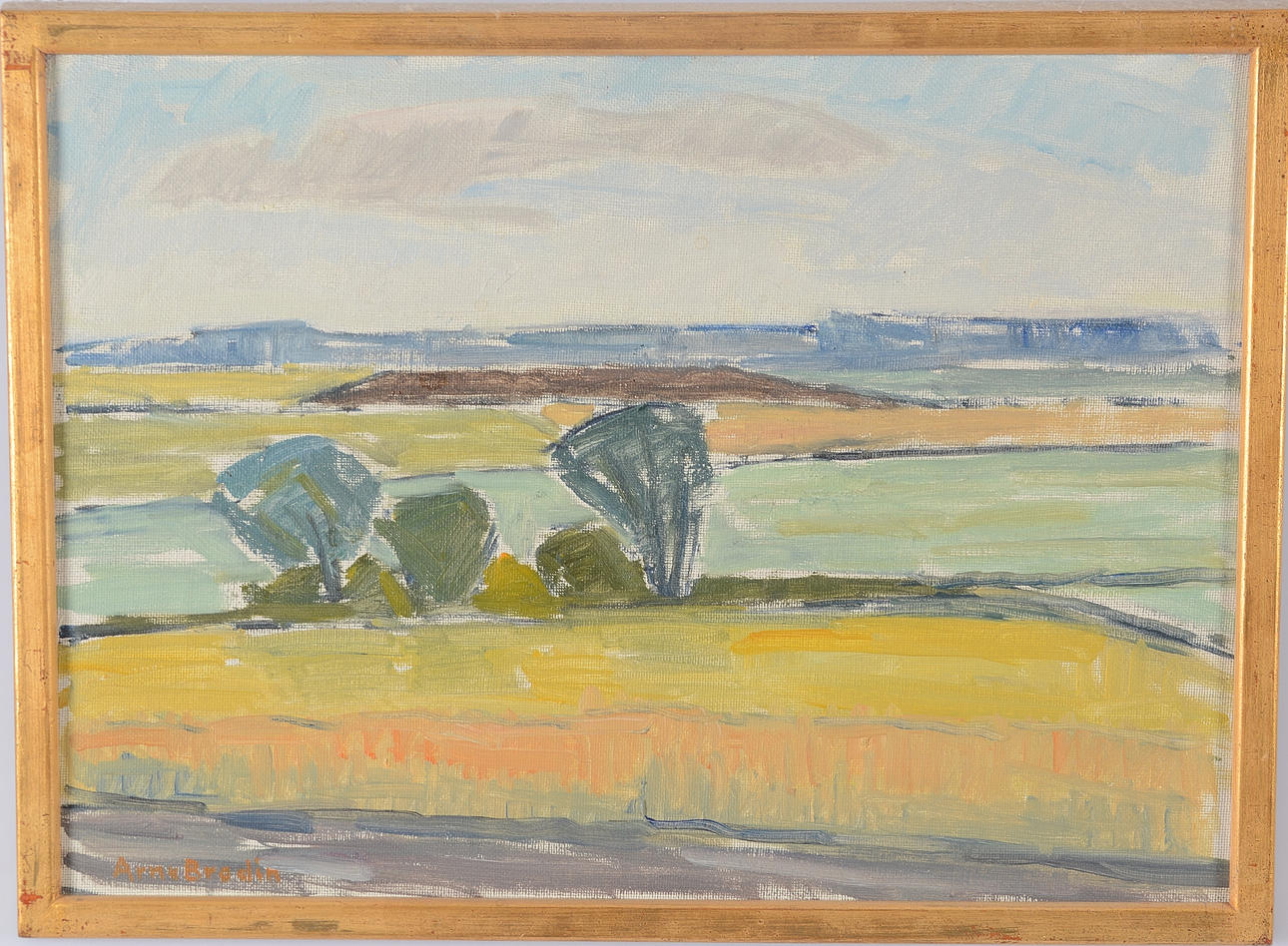 ARNE BRODIN. Olja på duk.