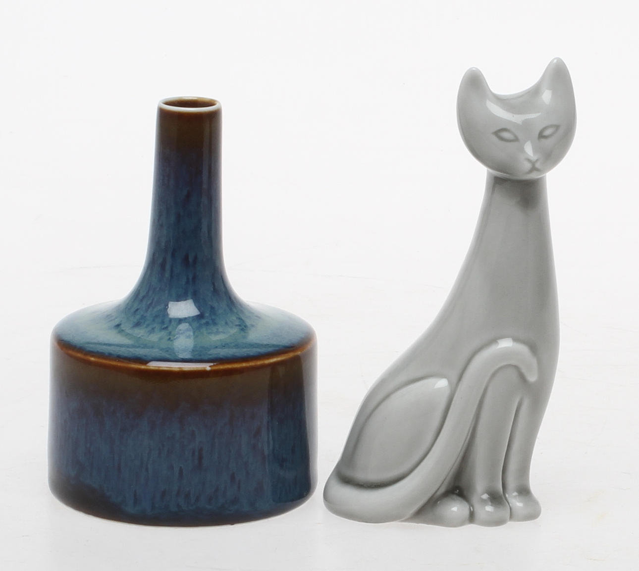 FIGURIN Gunnar Nylund Rörstrand samt VAS keramik Carl-Harry Stålhane Rörstrand.