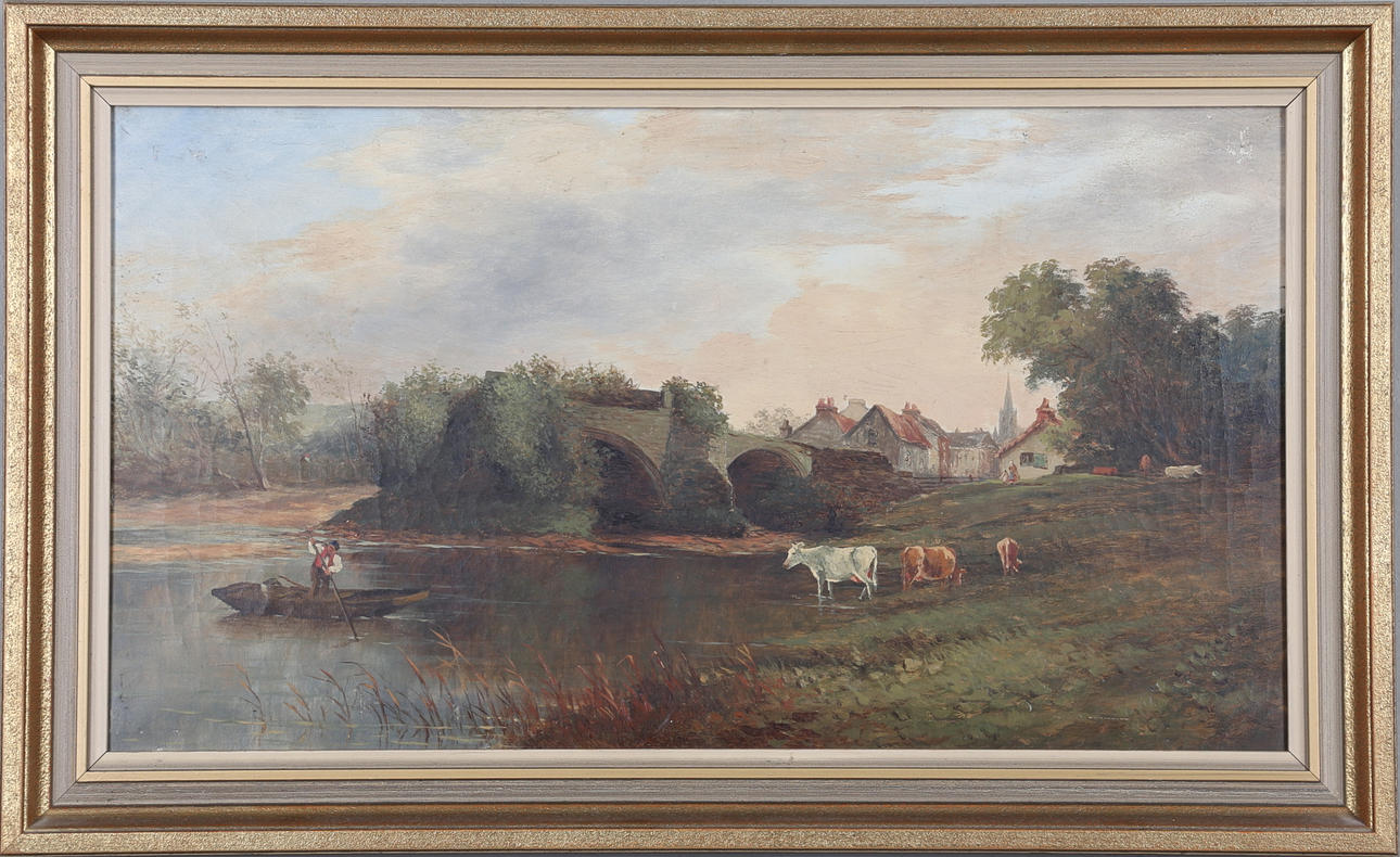 OKÄND KONSTNÄR. olja på duk.