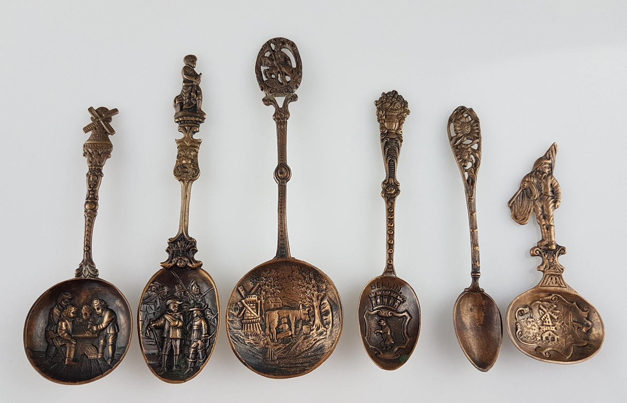 SEX PROVSKEDAR - FRÅN HANUER SILVERSMED.