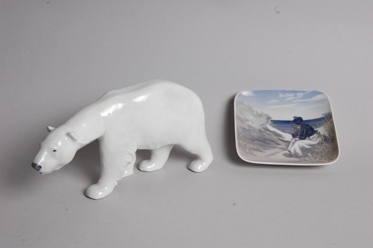 FIGURIN, porslin, Isbjörn, Royal Copenhagen.