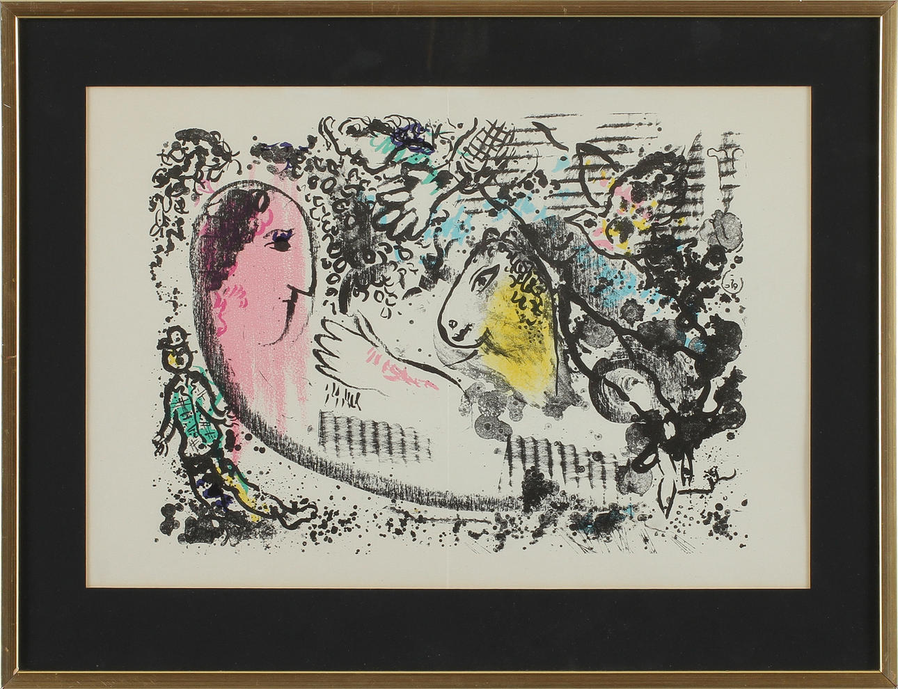 MARC CHAGALL. EFTER. Litografi.