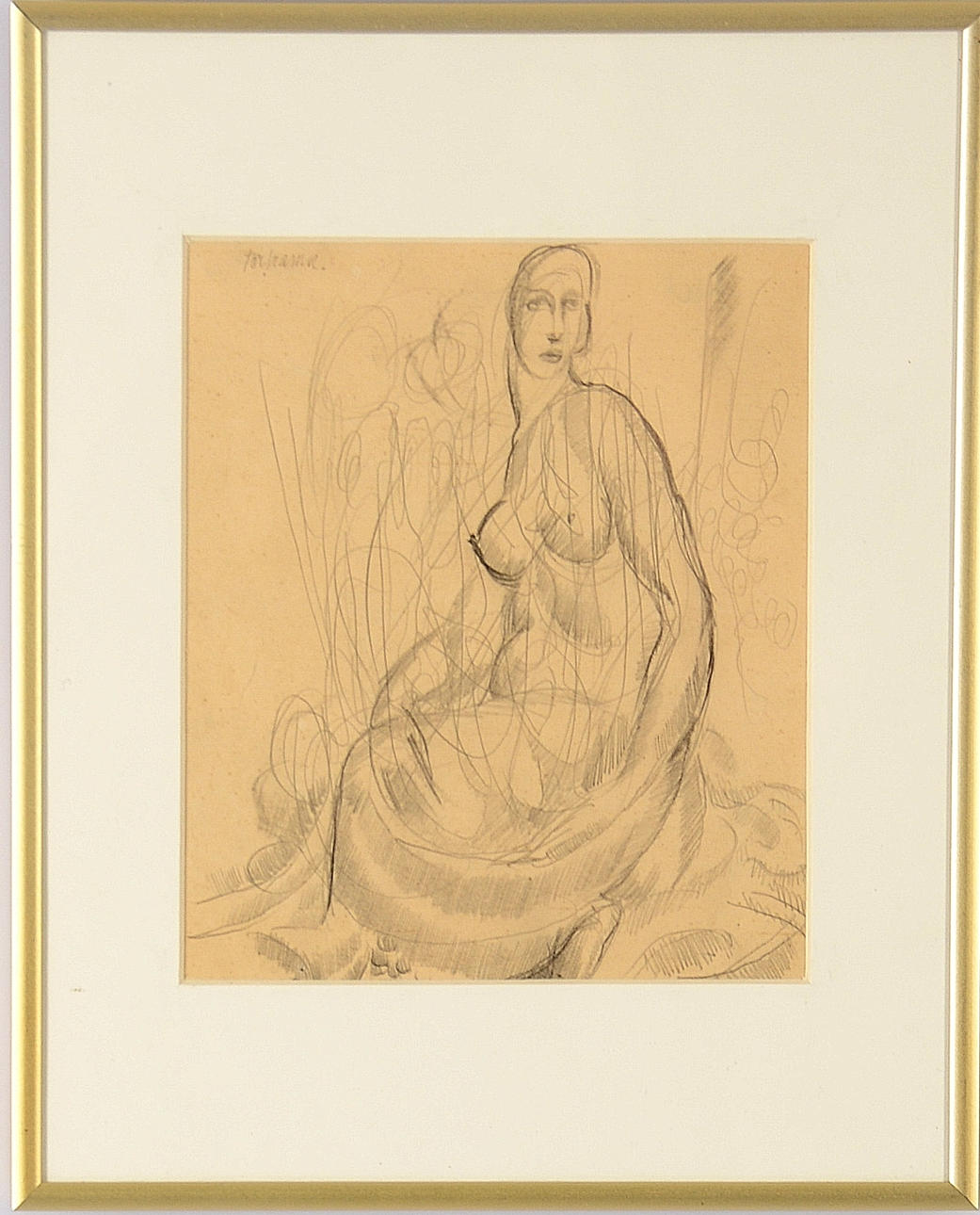 GUNNAR TORHAMN. Blyertsteckning.