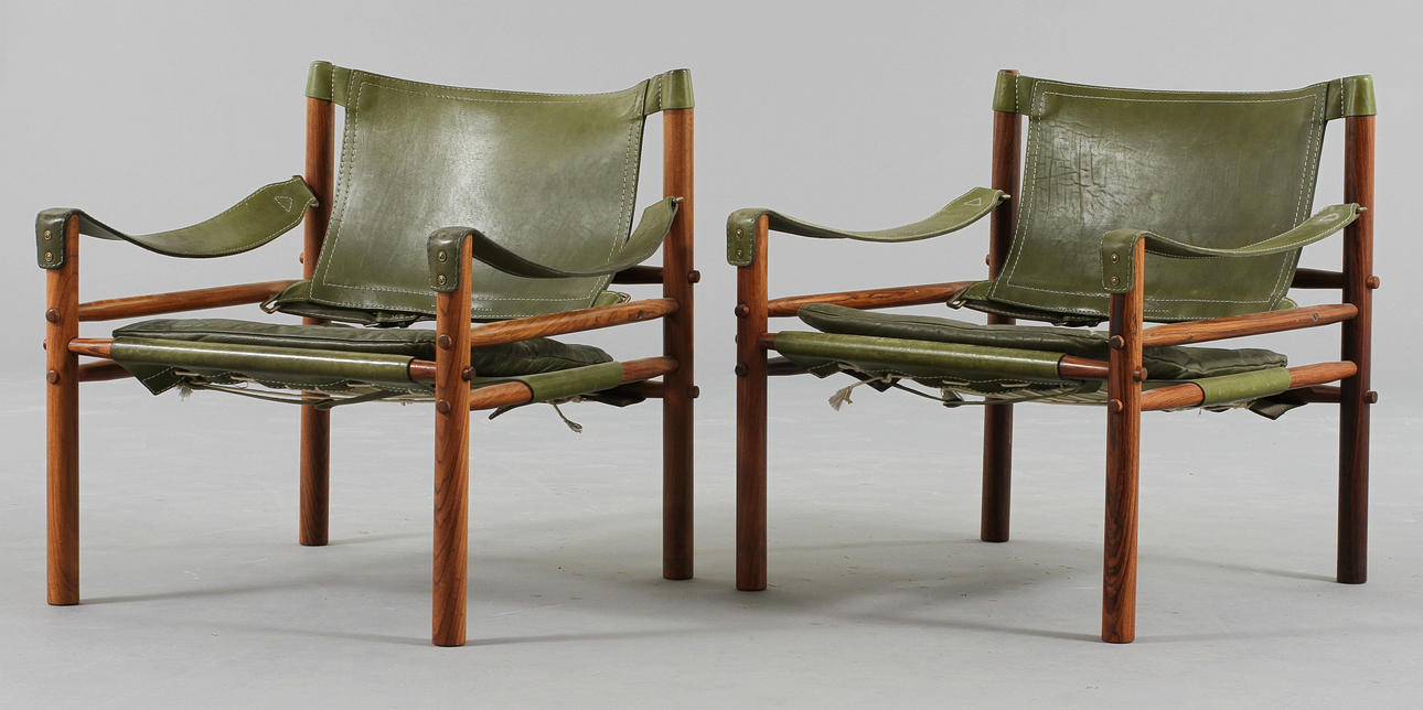 FÅTÖLJER, 1 par, "Sirocco", Arne Norell.