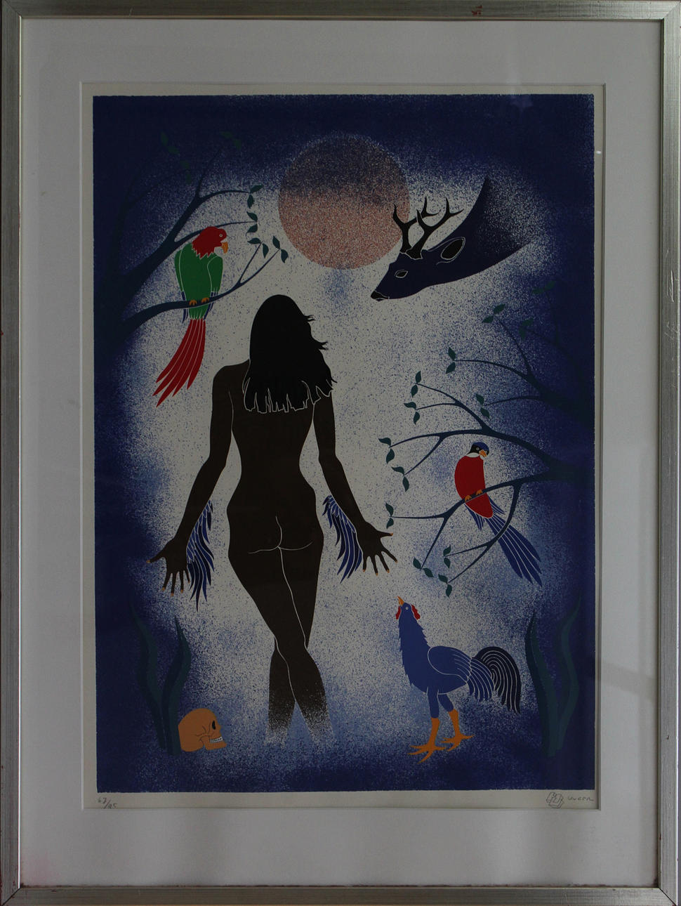 HENRY UNGER. Komposition. Färgetsning. Signerad H Unger. 67/95.