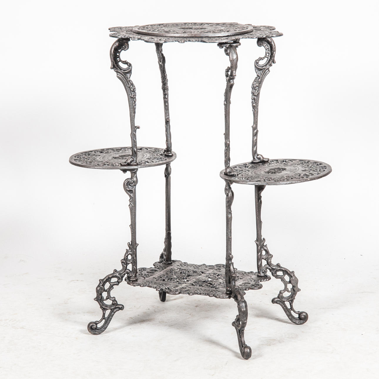 FLOWER TABLE, cast iron, contemporary.