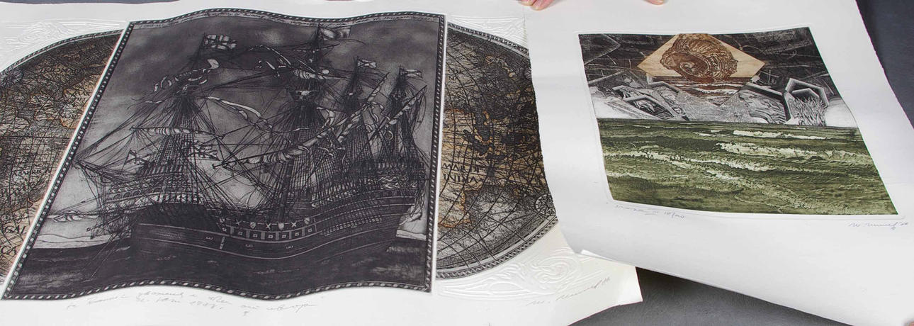 GRAFISKA BLAD, 9 stycken.