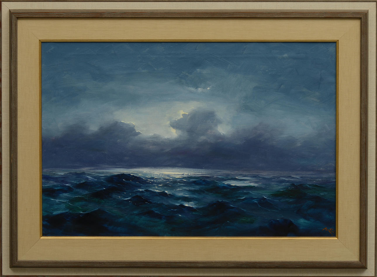 AXEL LIND. Olja på duk, signerad.