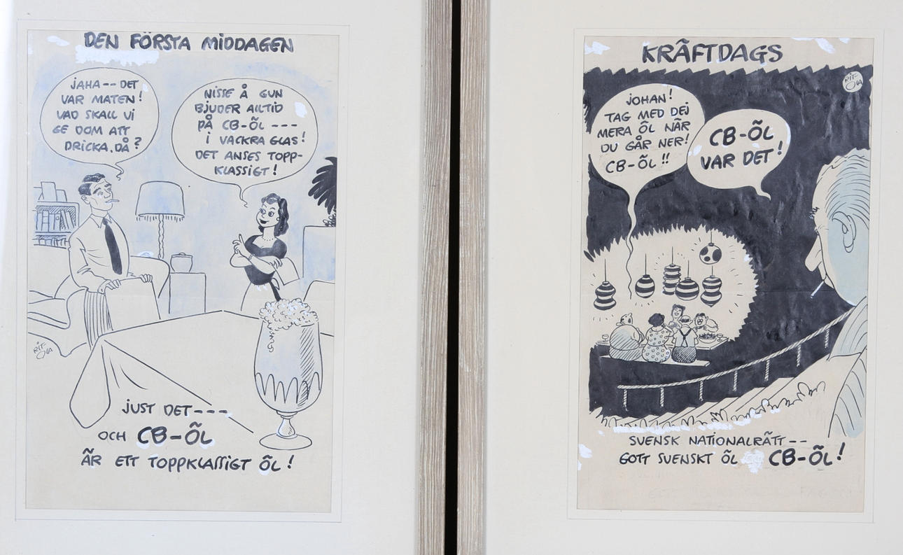 RIT-OLA (JAN-ERIK GARLAND). Blandteknik, 13 st, sign.