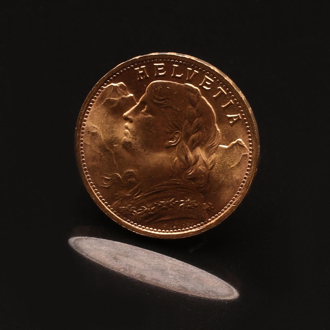 GOLDMÜNZE, Schweiz, 20 Fr, 1947.