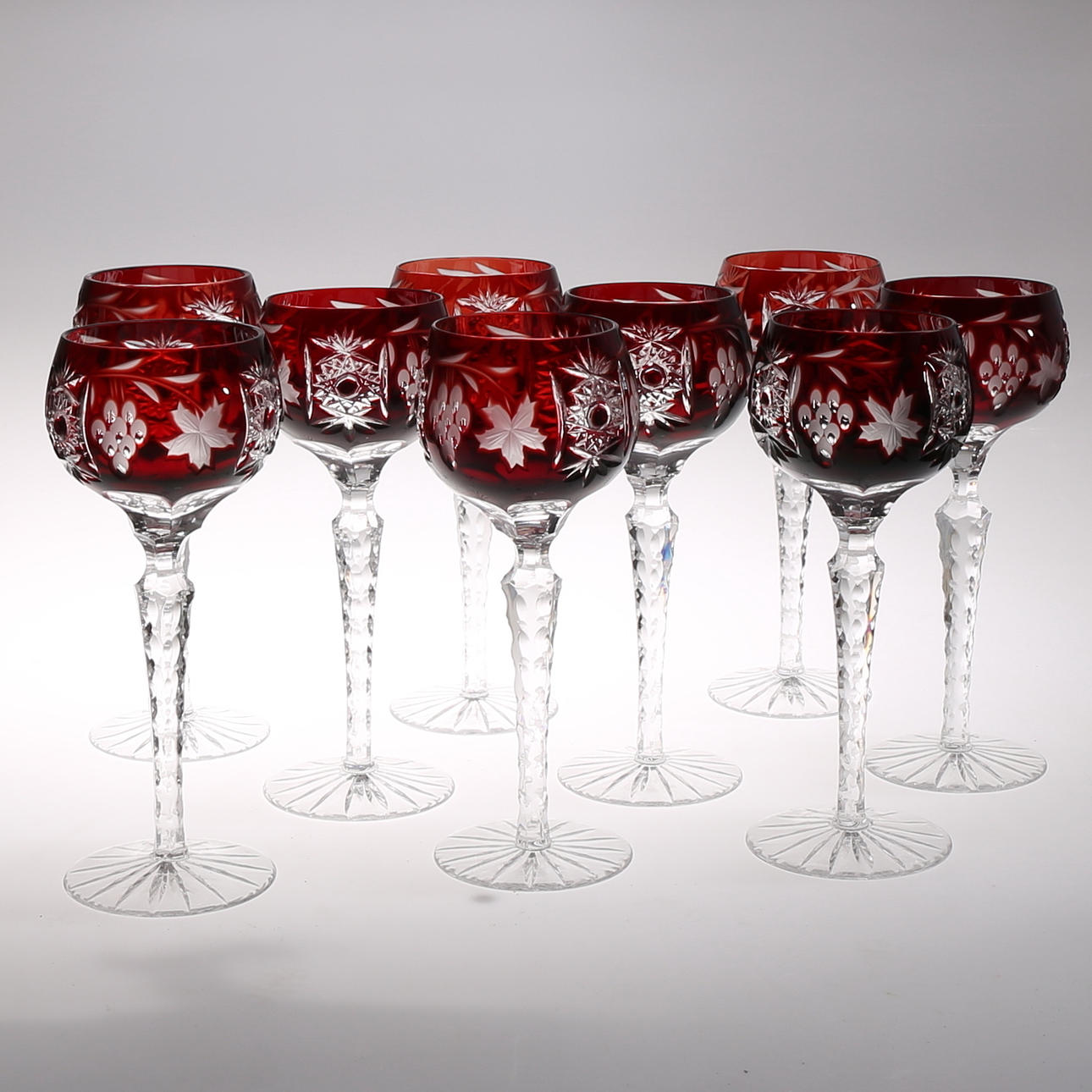 GLAS, 9st, Böhmisk kristall, 1900 tal.