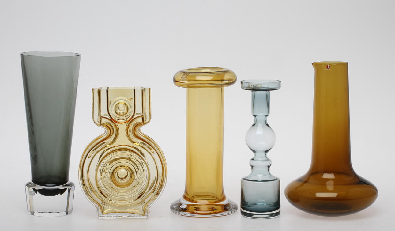 PARTI GLAS, 5 delar, bla. Unto Suominen och Tamara Aladin, Finland.