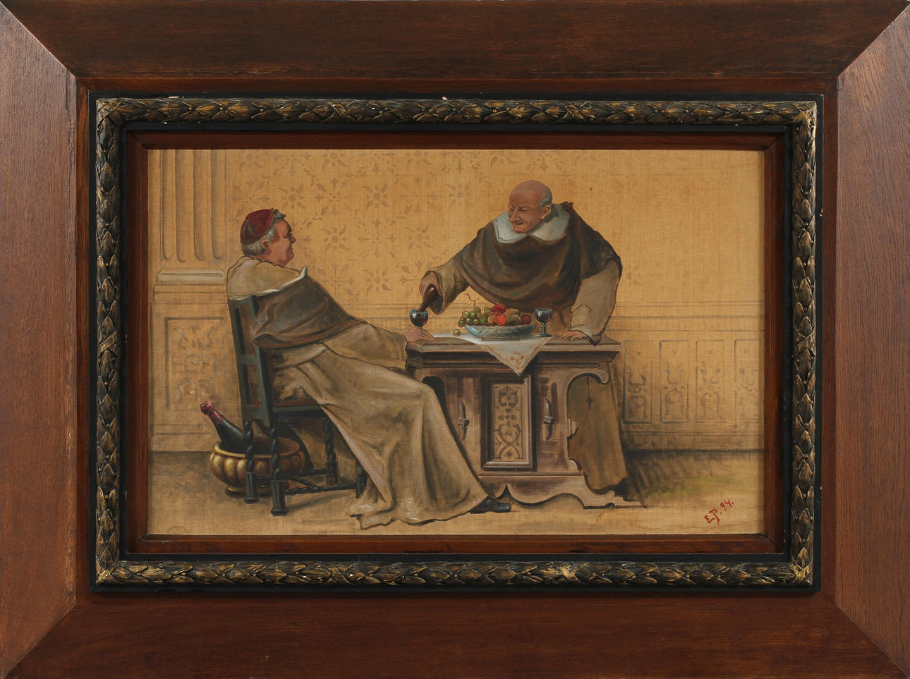 OKÄND KONSTNÄR. Olja på duk, signerad E.P.94.