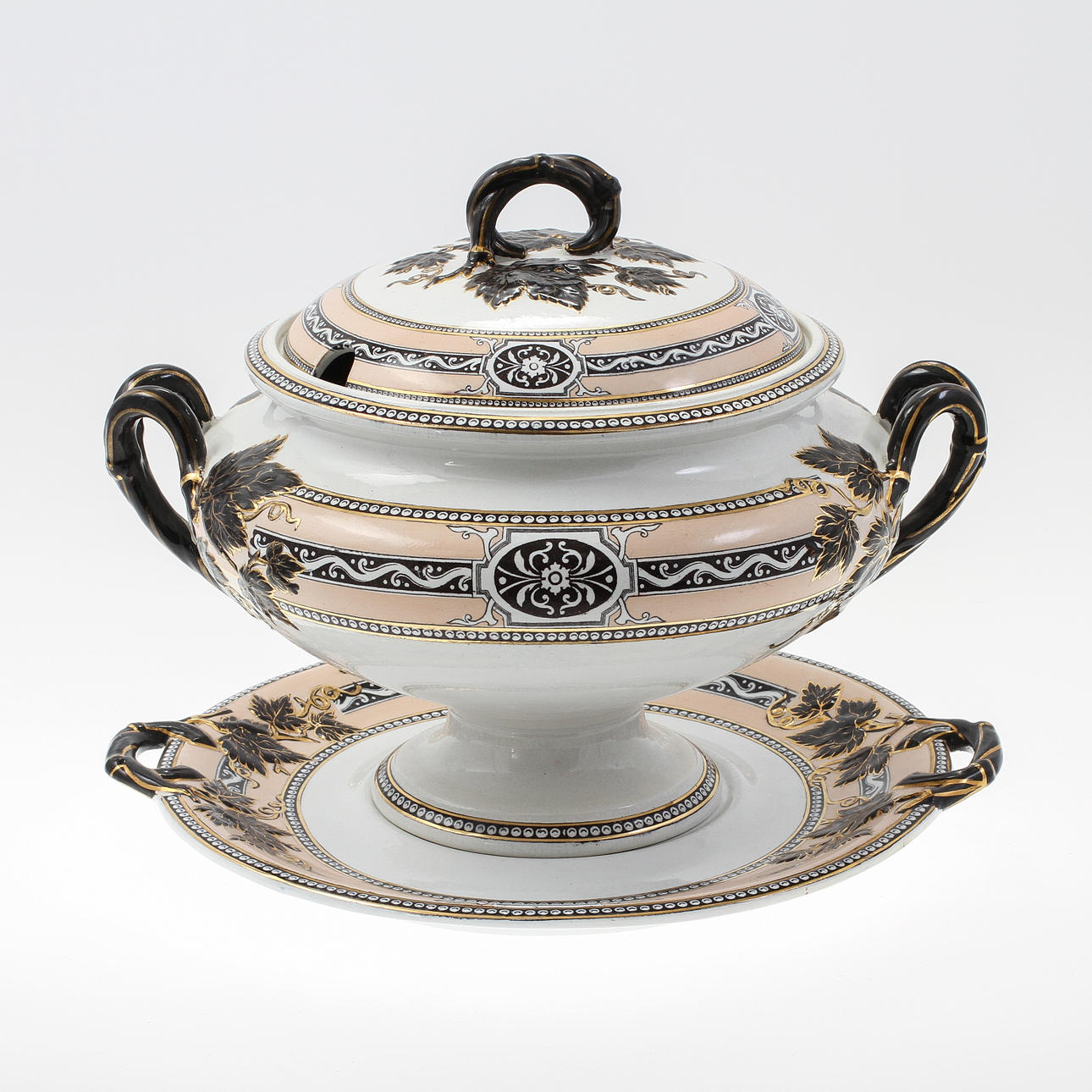 MATSERVIS "ATHEN", 51 delar, Gustavsberg 1800-talets senare hälft.