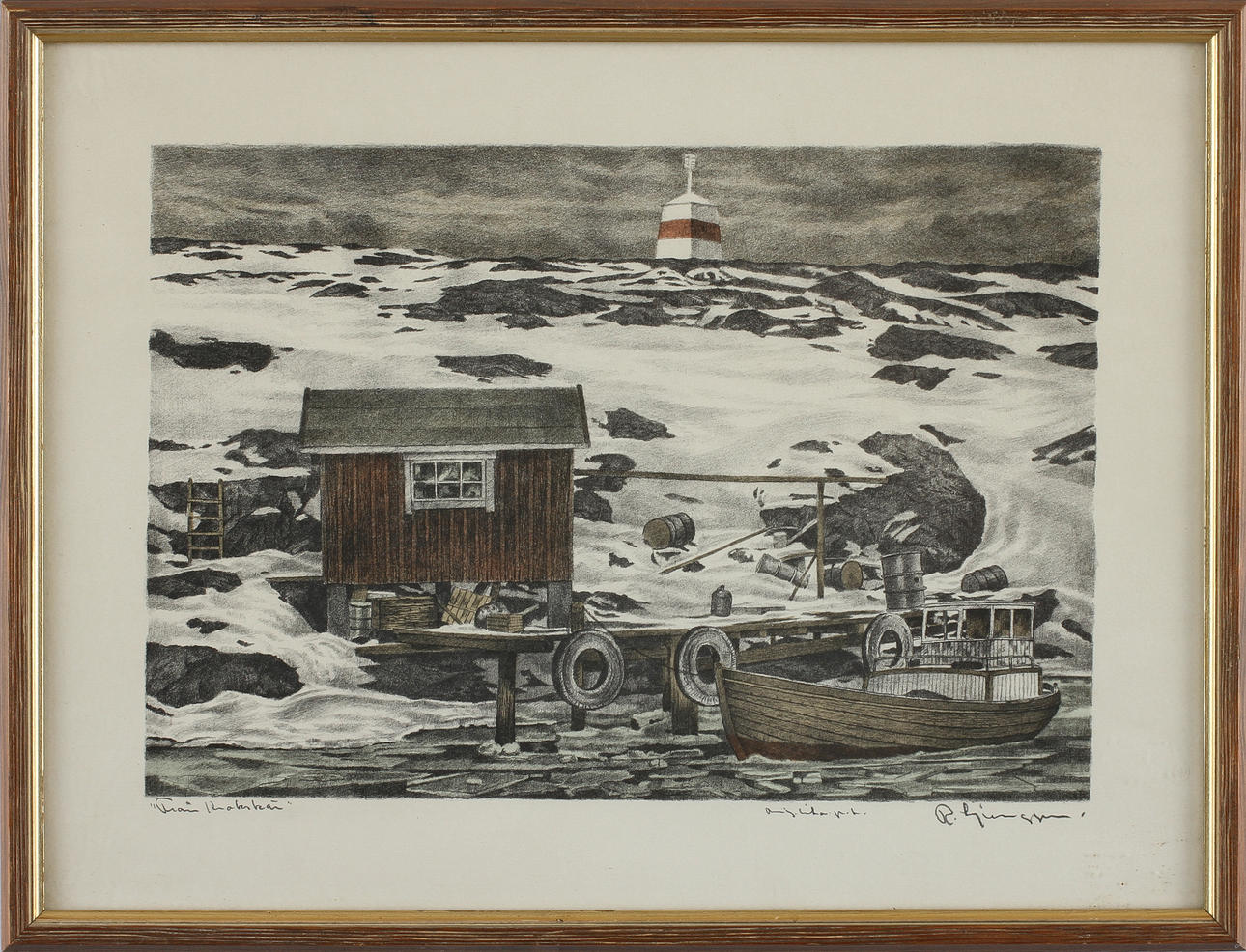 REINHOLD LJUNGGREN, litografi, sign.