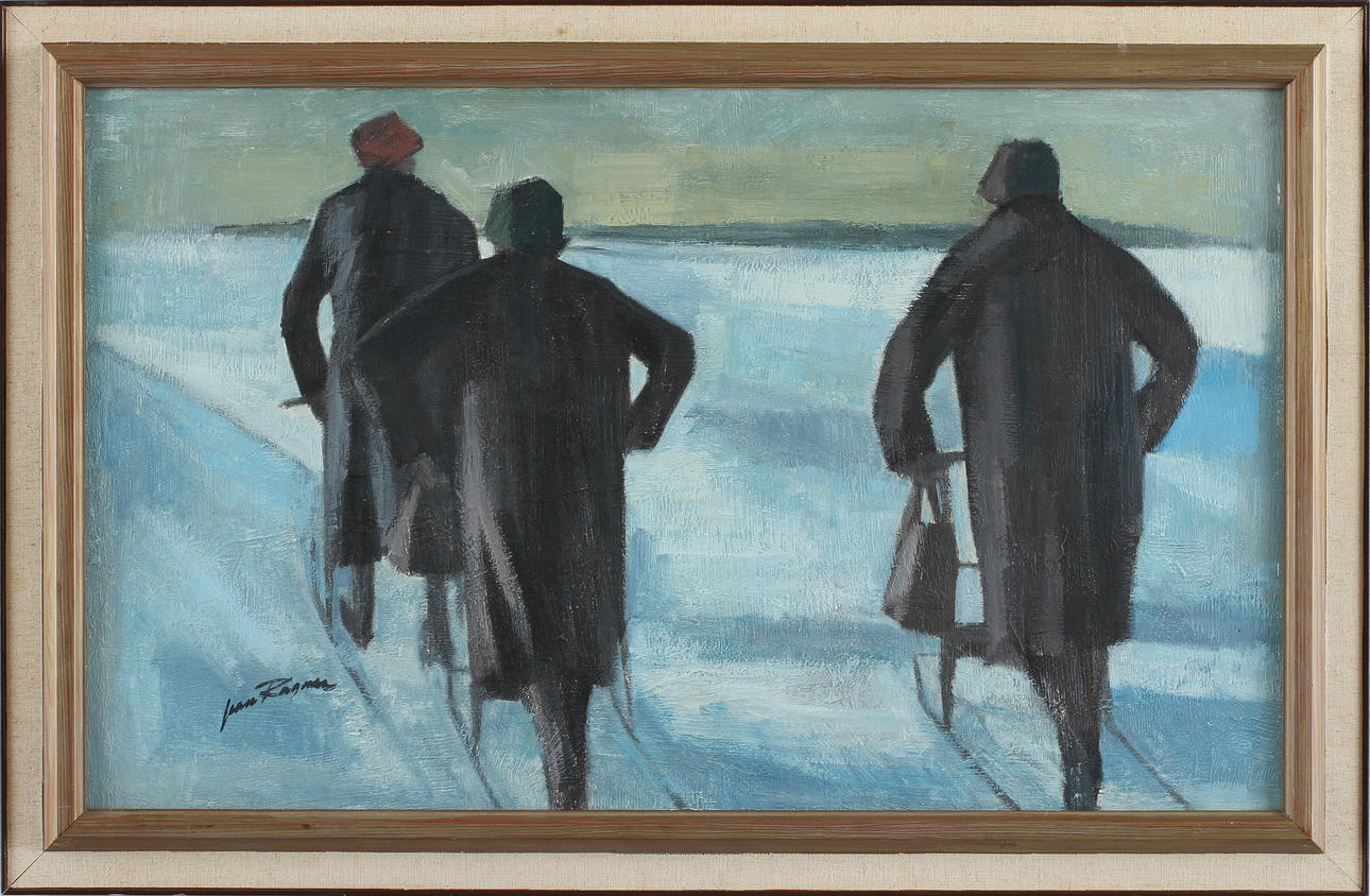 HELGE JEAN-RAGNAR, olja på pannå, sign.