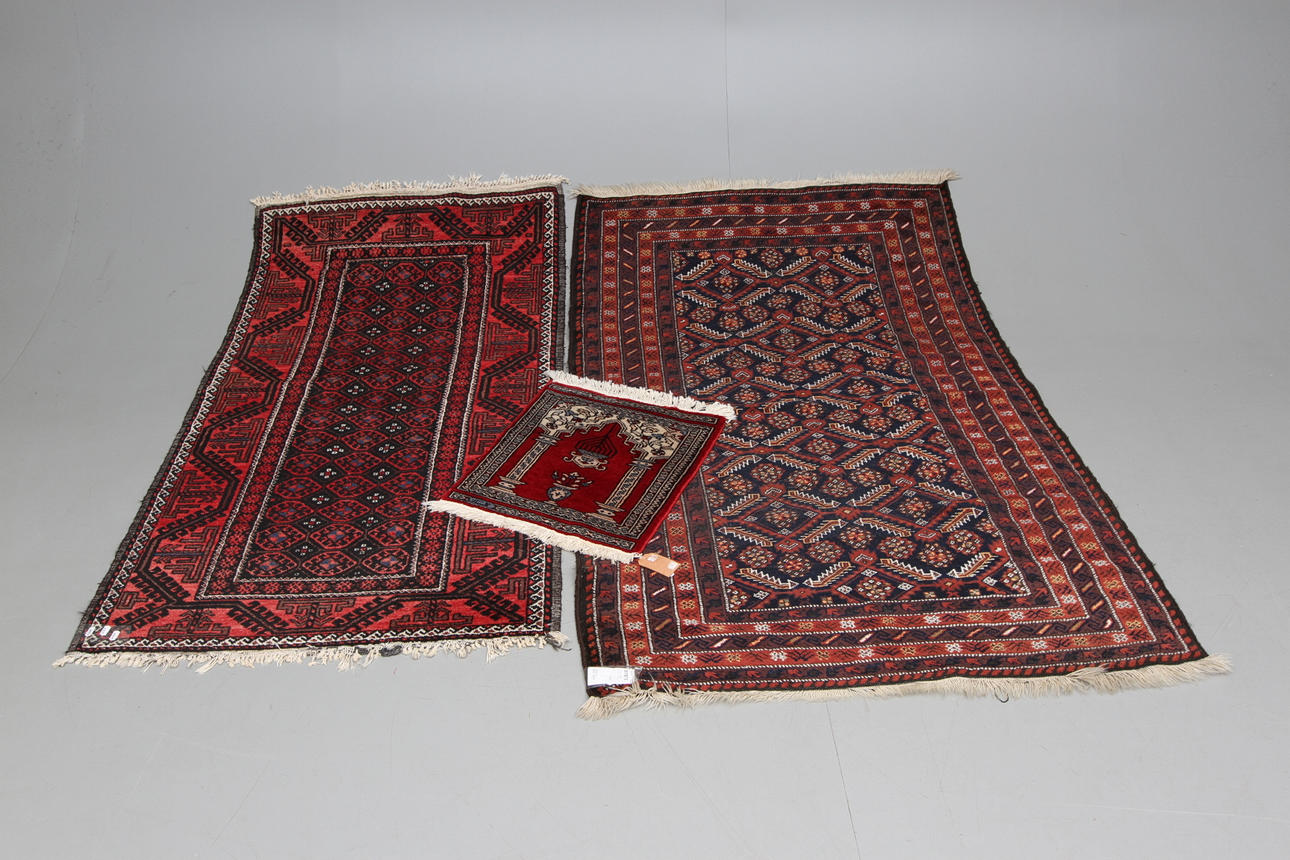 Orientmattor 3 st.1900-tal.