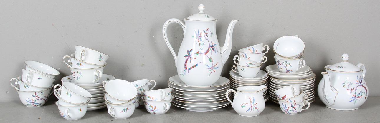 SERVISDELAR, 75 delar, porslin, KPM, Tyskland.