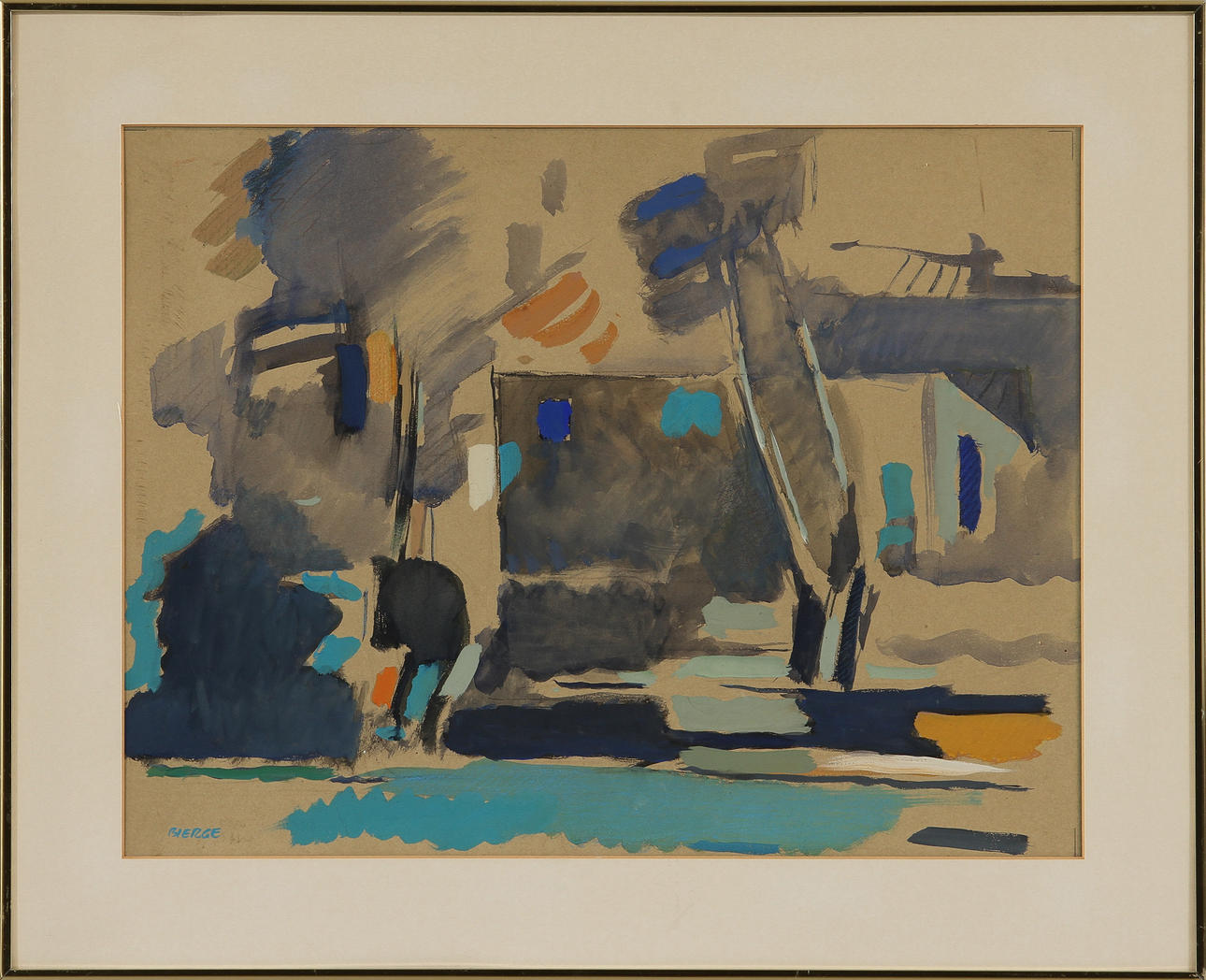 ROLAND BIERGE. Blandteknik, signerad.