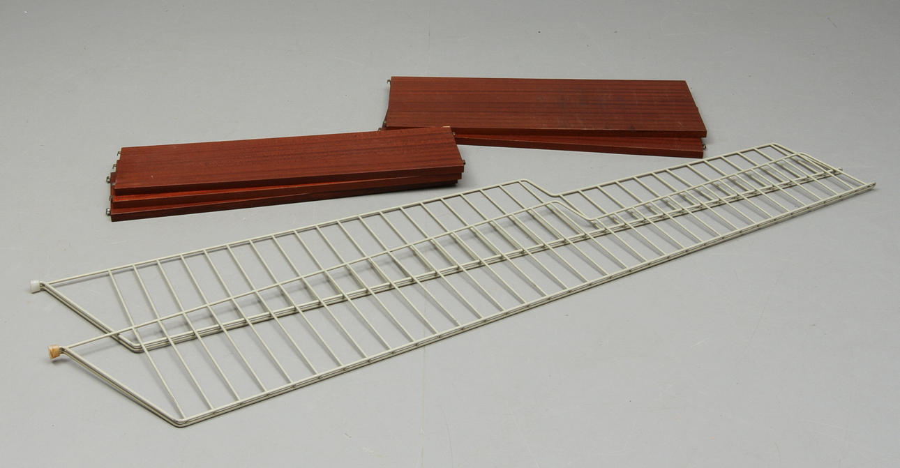 BOKHYLLA, golvmodell, "String" Design Nils Strinning, 1900-talets andra hälft.