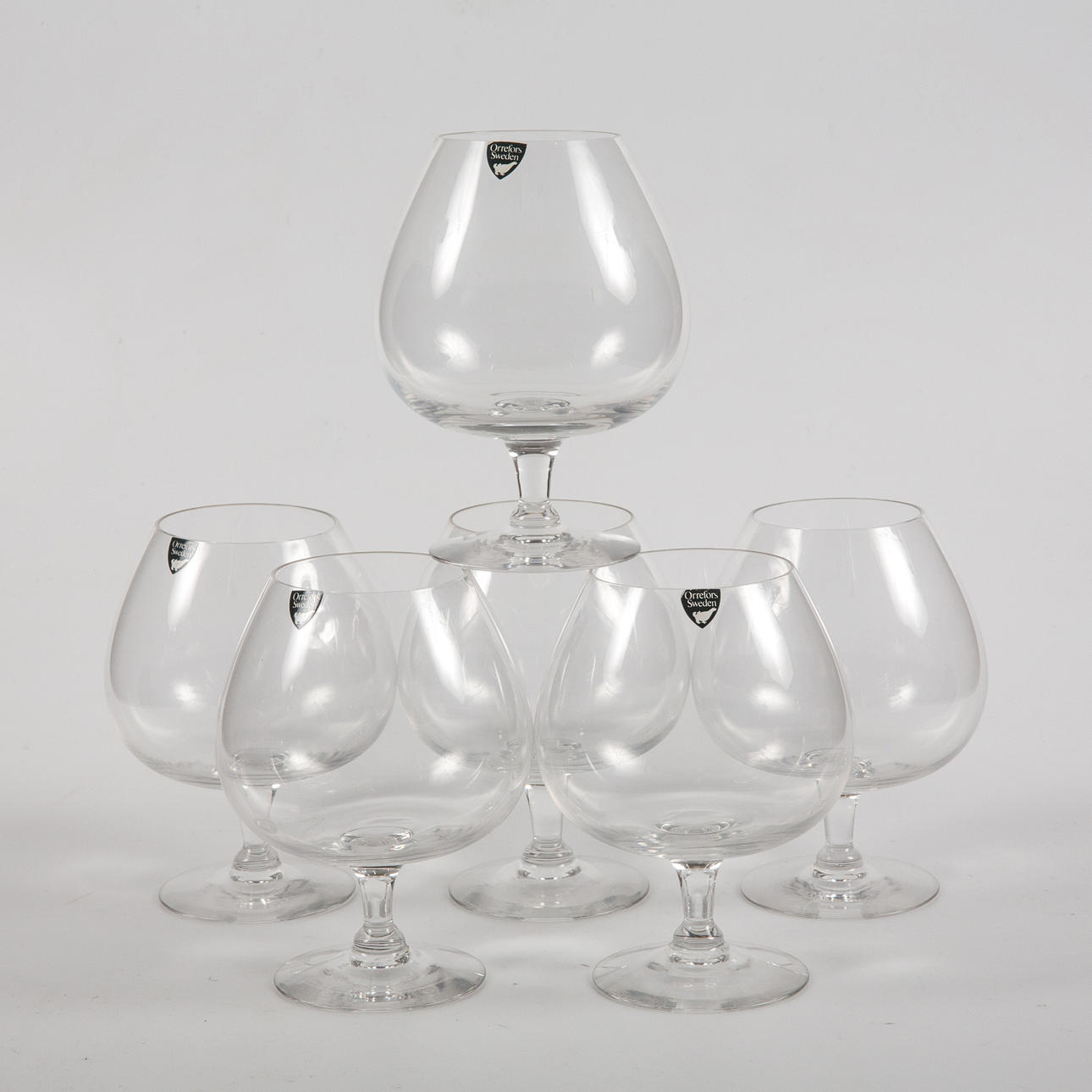 CONY KUPI, 6 kpl, Orrefors.