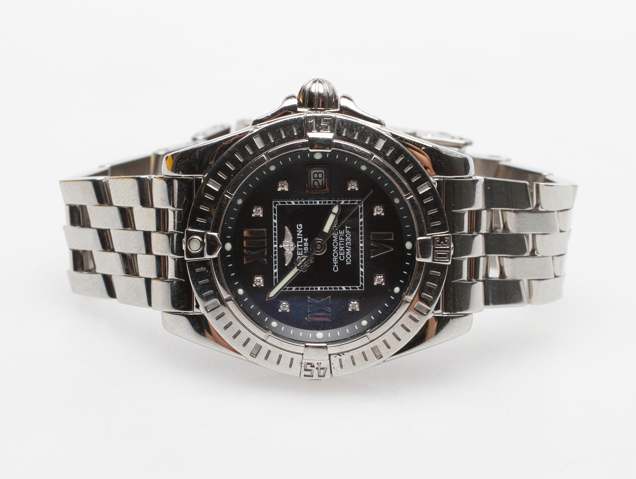 DAMARMBANDSUR, Cockpit A71358, Quartz, Breitling.