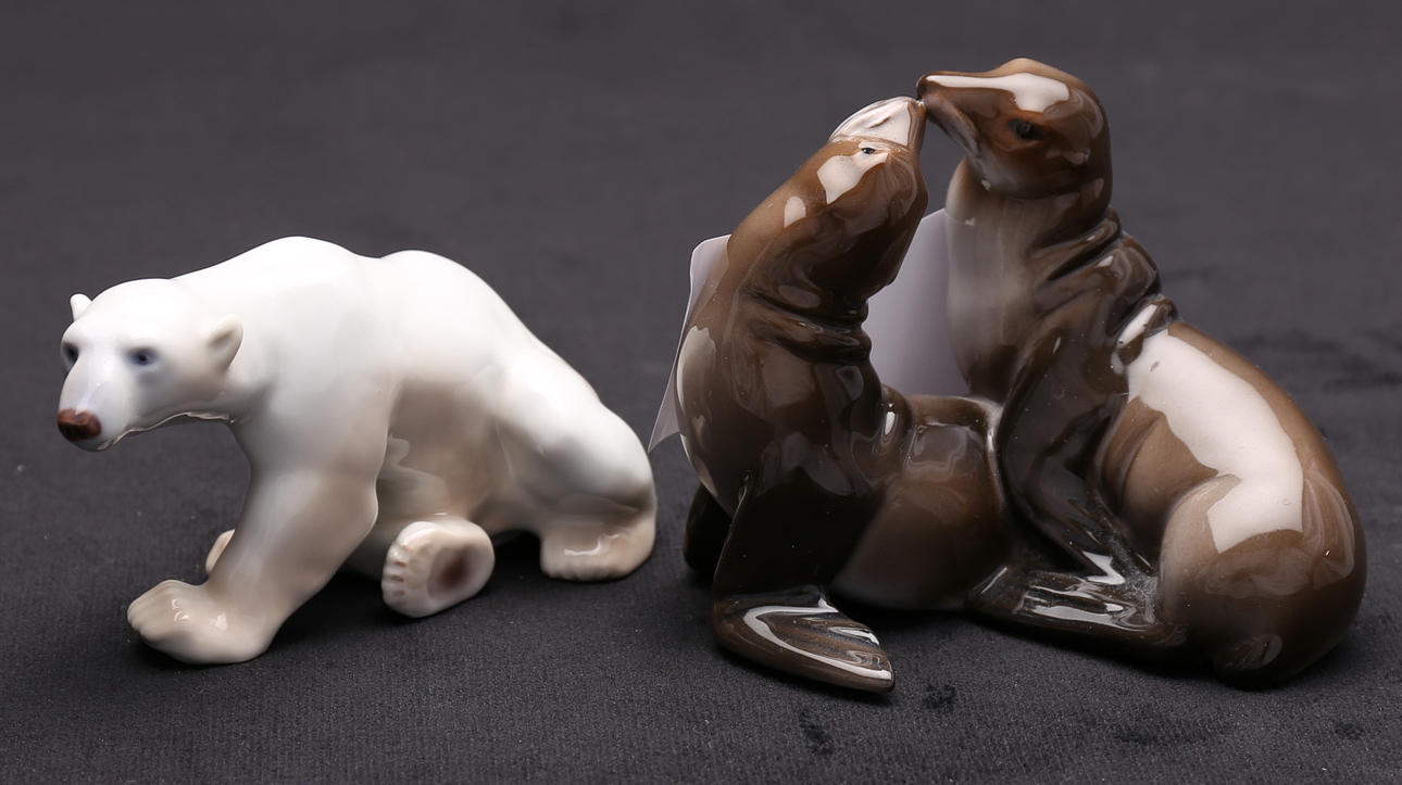 FIGURINER, (2), Rosenthal, Bing & Gröndahl.