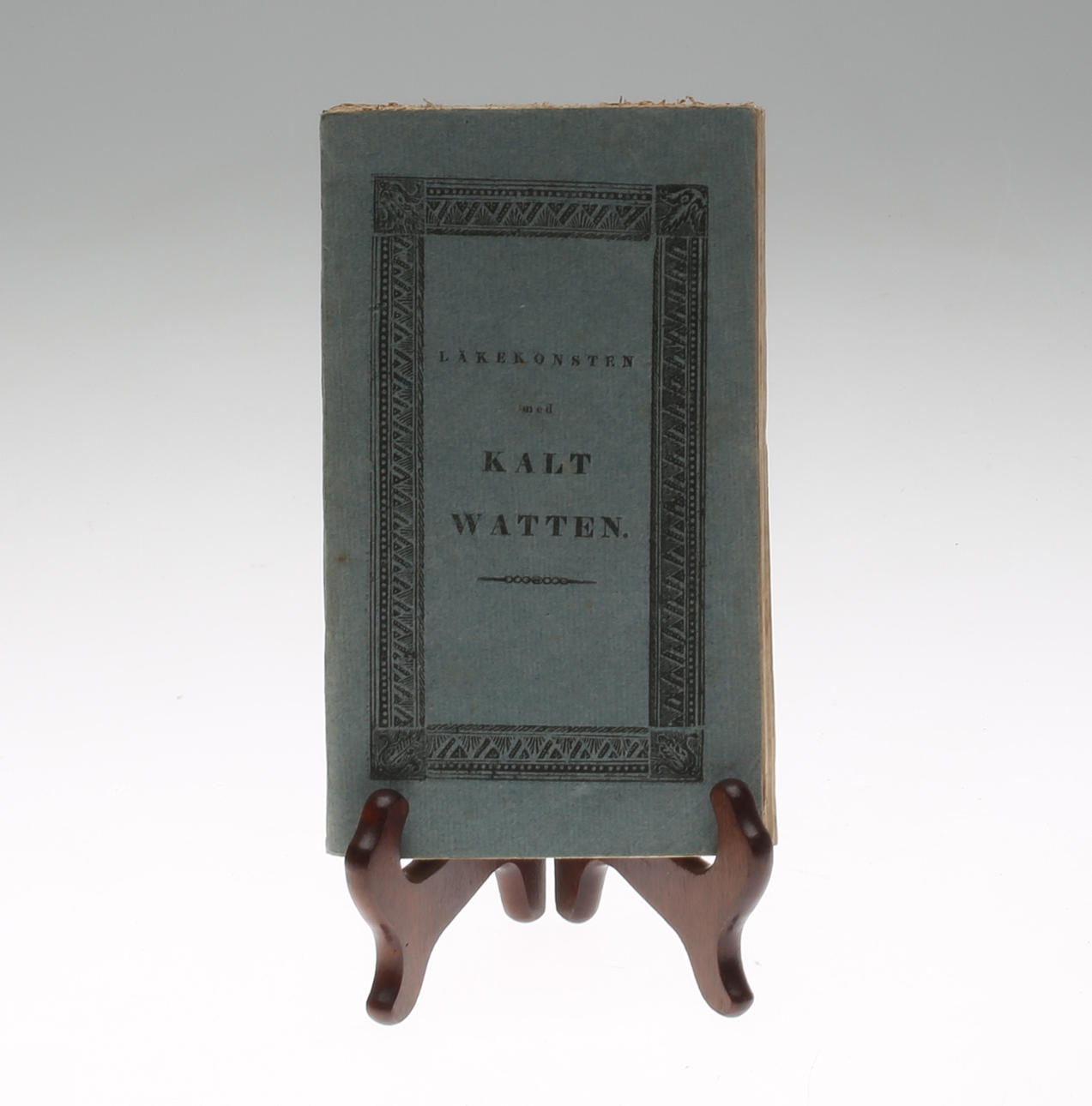 BOK, "Läkekonsten med Kalt Watten", Uddevalla 1836.