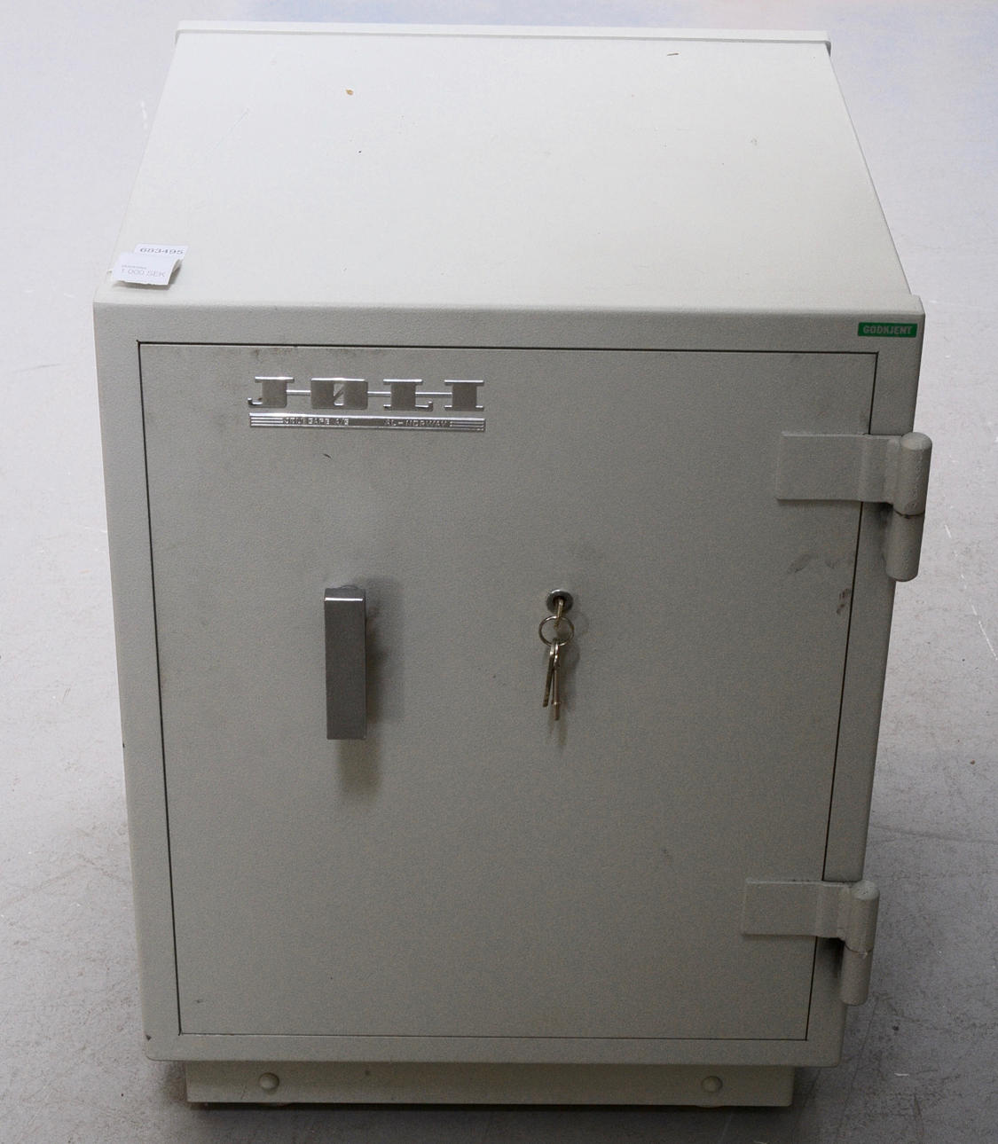 SÄKERHETSSKÅP, brandklassat.