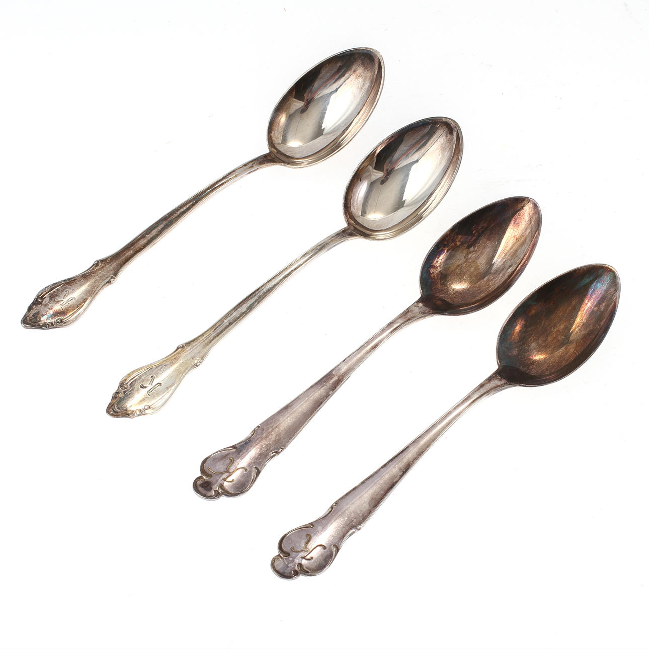 TESKEDAR, 18 st, silver, 1940-tal, Sverige. Vikt 250 gram.