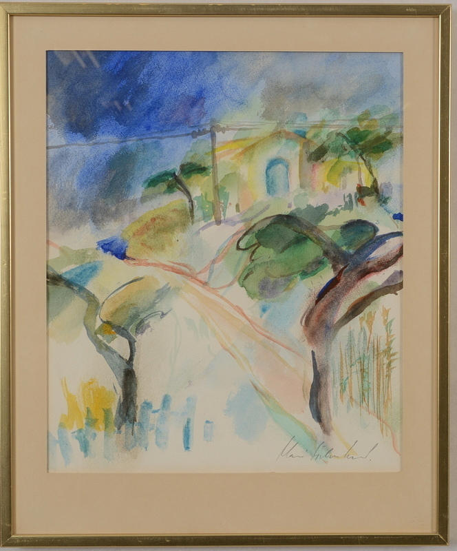 MARIE SÖDERLUND. Akvarell.