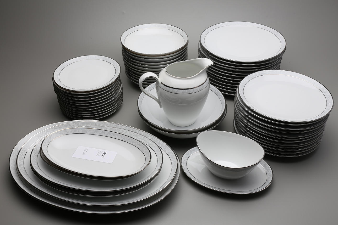 MATSERVIS, poslin, 58 delar, Bavaria, 1900-tal.