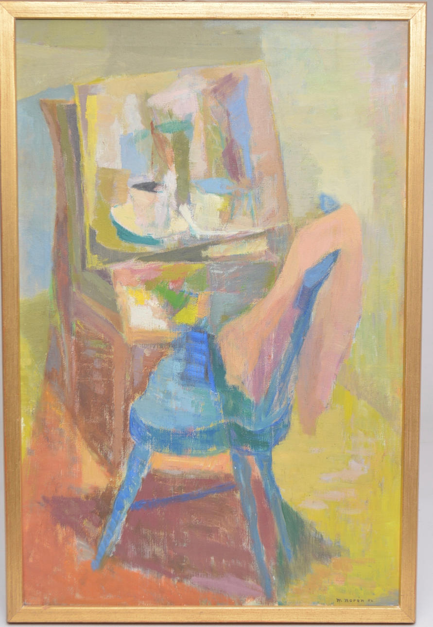 MARTIN NORÉN. Interiör med stol.