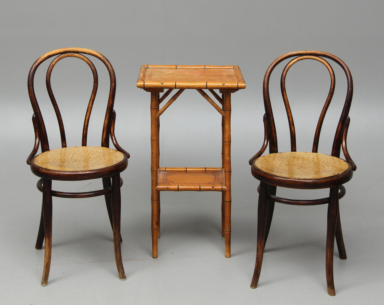 STOLAR, 2 st, Thonet, BORD, 1900-tal.